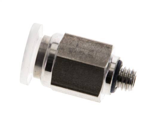 6mm x M 5 Push-in Fitting with Male Threads PA/Stainless Steel EPDM