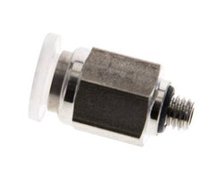 6mm x M 5 Push-in Fitting with Male Threads PA/Stainless Steel EPDM