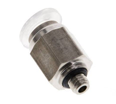 6mm x M 5 Push-in Fitting with Male Threads PA/Stainless Steel EPDM