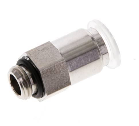 8mm x G1/8'' Push-in Fitting with Male Threads PA/Stainless Steel EPDM