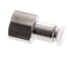 4mm x G1/8'' Push-in Fitting with Female Threads Stainless Steel/PA EPDM/PTFE