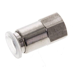 8mm x G1/8'' Push-in Fitting with Female Threads Stainless Steel/PA EPDM/PTFE