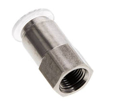 8mm x G1/8'' Push-in Fitting with Female Threads Stainless Steel/PA EPDM/PTFE