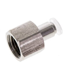 4mm x G1/4'' Push-in Fitting with Female Threads Stainless Steel/PA EPDM/PTFE