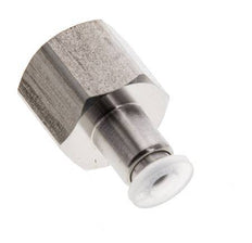 4mm x G1/4'' Push-in Fitting with Female Threads Stainless Steel/PA EPDM/PTFE