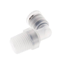 6mm x R1/4'' 90deg Elbow Push-in Fitting with Male Threads PA EPDM/PTFE Rotatable