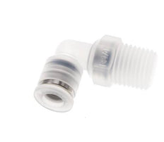 6mm x R1/4'' 90deg Elbow Push-in Fitting with Male Threads PA EPDM/PTFE Rotatable