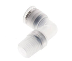 8mm x R1/4'' 90deg Elbow Push-in Fitting with Male Threads PA EPDM/PTFE Rotatable