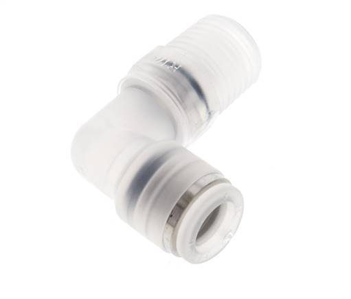8mm x R1/4'' 90deg Elbow Push-in Fitting with Male Threads PA EPDM/PTFE Rotatable