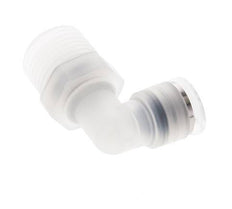 10mm x R1/2'' 90deg Elbow Push-in Fitting with Male Threads PA EPDM/PTFE Rotatable