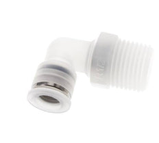 10mm x R1/2'' 90deg Elbow Push-in Fitting with Male Threads PA EPDM/PTFE Rotatable