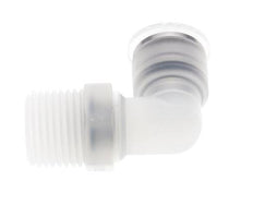 12mm x R1/2'' 90deg Elbow Push-in Fitting with Male Threads PA EPDM/PTFE Rotatable