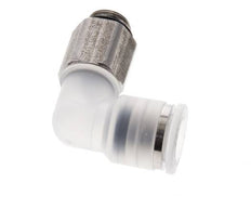 8mm x G1/8'' 90deg Elbow Push-in Fitting with Male Threads PA/Stainless Steel EPDM Rotatable