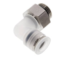 10mm x G3/8'' 90deg Elbow Push-in Fitting with Male Threads PA/Stainless Steel EPDM Rotatable