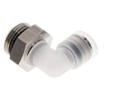 10mm x G1/2'' 90deg Elbow Push-in Fitting with Male Threads PA/Stainless Steel EPDM Rotatable