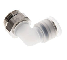 12mm x G1/2'' 90deg Elbow Push-in Fitting with Male Threads PA/Stainless Steel EPDM Rotatable