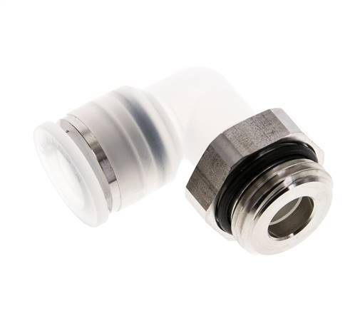 12mm x G1/2'' 90deg Elbow Push-in Fitting with Male Threads PA/Stainless Steel EPDM Rotatable