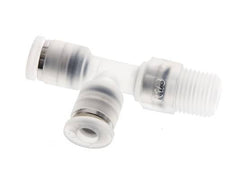 4mm x R1/8'' Right Angle Tee Push-in Fitting with Male Threads PA EPDM FDA Rotatable