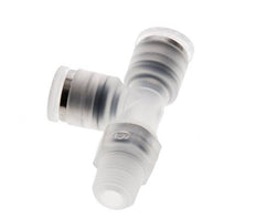 6mm x R1/8'' Right Angle Tee Push-in Fitting with Male Threads PA EPDM FDA Rotatable