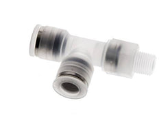 8mm x R1/8'' Right Angle Tee Push-in Fitting with Male Threads PA EPDM FDA Rotatable