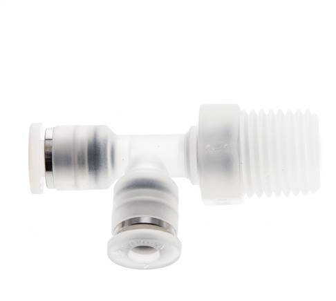 4mm x R1/4'' Right Angle Tee Push-in Fitting with Male Threads PA EPDM FDA Rotatable
