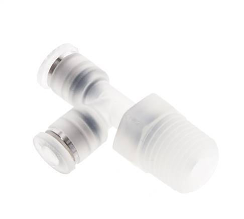 4mm x R1/4'' Right Angle Tee Push-in Fitting with Male Threads PA EPDM FDA Rotatable