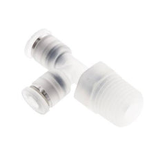 4mm x R1/4'' Right Angle Tee Push-in Fitting with Male Threads PA EPDM FDA Rotatable