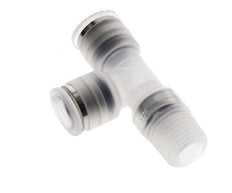 8mm x R1/4'' Right Angle Tee Push-in Fitting with Male Threads PA EPDM FDA Rotatable