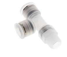 12mm x R3/8'' Right Angle Tee Push-in Fitting with Male Threads PA EPDM FDA Rotatable