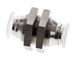 10mm Push-in Fitting Stainless Steel/PA EPDM/PTFE Bulkhead