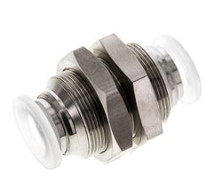 12mm Push-in Fitting Stainless Steel/PA EPDM/PTFE Bulkhead