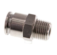 6mm x R1/8'' Push-in Fitting with Male Threads Stainless Steel FKM
