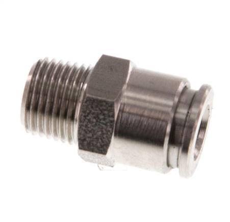6mm x R1/8'' Push-in Fitting with Male Threads Stainless Steel FKM