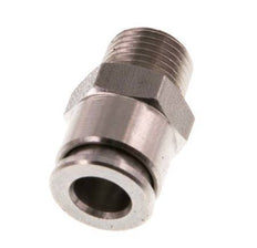 6mm x R1/8'' Push-in Fitting with Male Threads Stainless Steel FKM