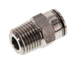 8mm x R1/4'' Push-in Fitting with Male Threads Stainless Steel FKM