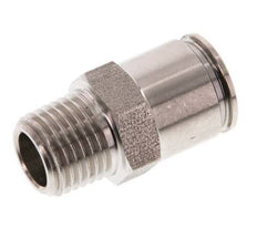 10mm x R1/4'' Push-in Fitting with Male Threads Stainless Steel FKM