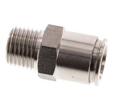 10mm x R1/4'' Push-in Fitting with Male Threads Stainless Steel FKM