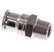 16mm x R1/2'' Push-in Fitting with Male Threads Stainless Steel FKM