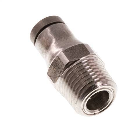 4mm x 1/8'' NPT Push-in Fitting with Male Threads Stainless Steel FKM