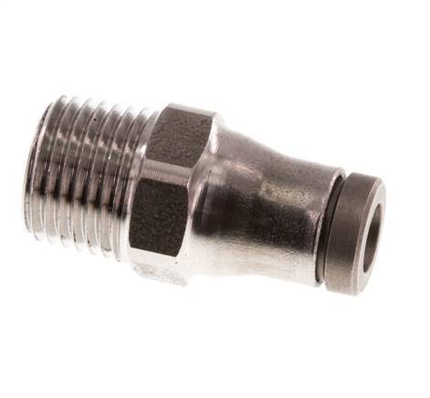 4mm x 1/8'' NPT Push-in Fitting with Male Threads Stainless Steel FKM