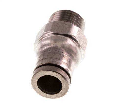 6mm x 1/8'' NPT Push-in Fitting with Male Threads Stainless Steel FKM