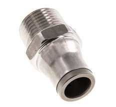 10mm x 3/8'' NPT Push-in Fitting with Male Threads Stainless Steel FKM