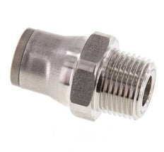 12mm x 3/8'' NPT Push-in Fitting with Male Threads Stainless Steel FKM