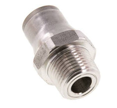 12mm x 3/8'' NPT Push-in Fitting with Male Threads Stainless Steel FKM