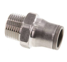 12mm x 3/8'' NPT Push-in Fitting with Male Threads Stainless Steel FKM