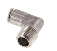 6mm x R1/4'' 90deg Elbow Push-in Fitting with Male Threads Stainless Steel FKM
