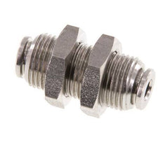 4mm Push-in Fitting Stainless Steel FKM Bulkhead