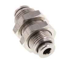 4mm Push-in Fitting Stainless Steel FKM Bulkhead