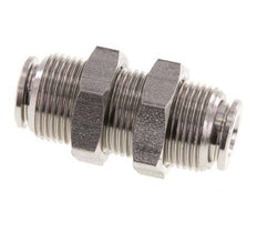 6mm Push-in Fitting Stainless Steel FKM Bulkhead