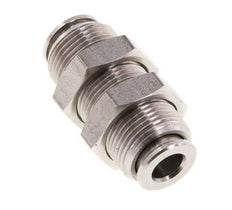 6mm Push-in Fitting Stainless Steel FKM Bulkhead